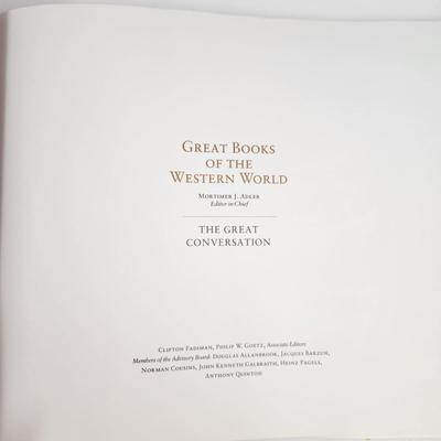 THE GREAT CONVERSATION - EDITOR MORTIMER J. ADLER HARDBACK