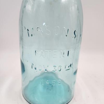 ANTIQUE MASON 1/2 GALLON PATENT NOV 30TH 1858 JAR