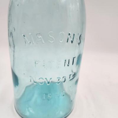 ANTIQUE MASON 1/2 GALLON PATENT NOV 30TH 1858 JAR