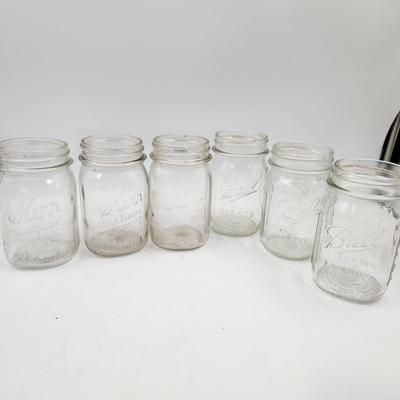 MULTI SIZE & YEARS CLEAR KERR & BALL CANNING JARS