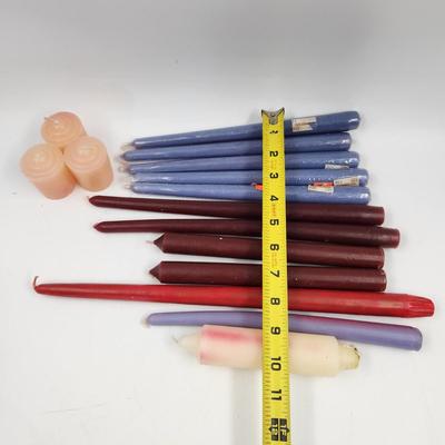 15 UNUSED CANDLES TAPER CANDLES & MORE
