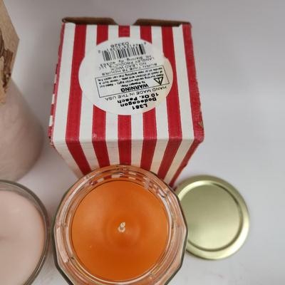 6 PC MULTI COLOR / SMELL UNUSED CANDLE BUNDLE