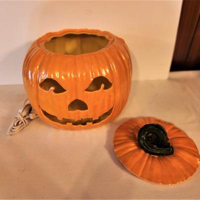 Lot #143  Vintage Ceramic Jack O'Lantern - 1970's