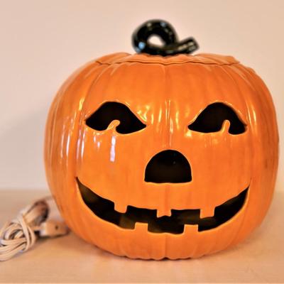 Lot #143  Vintage Ceramic Jack O'Lantern - 1970's