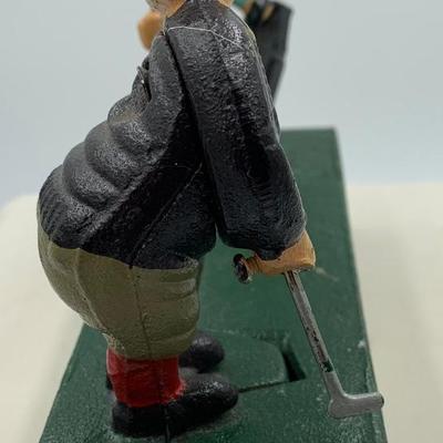 Cast iron golf bank