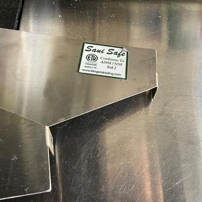 167 Sani Safe Stainless Steel Wall Shelf