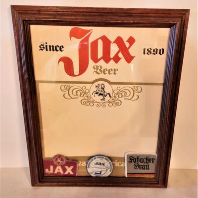 Lot #151  JAX BEER Advertising lot in Frame