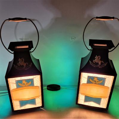 Lot #155 GREAT Pair of vintage JAX BEER Advertising Lanterns