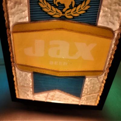 Lot #155 GREAT Pair of vintage JAX BEER Advertising Lanterns