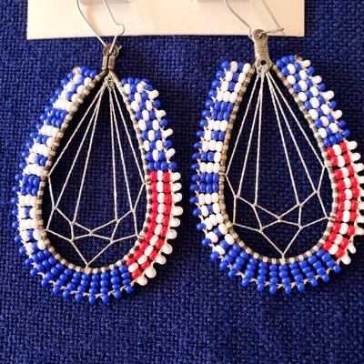 Vintage Paiute Beaded Earrings