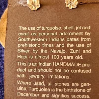 Bisbee Mine Turquoise and Sterling Earrings