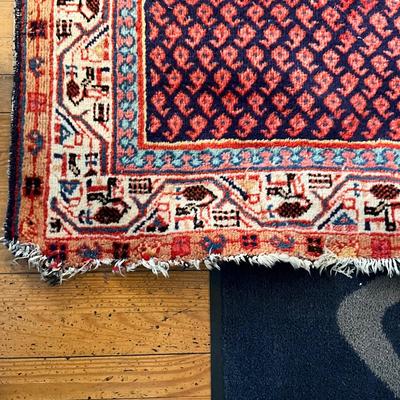 205 Vintage Botemir Oriental Wool Runner 42" x 9'9"