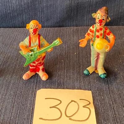 4 Vintage 4.5â€ Clowns