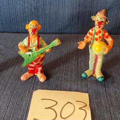 4 Vintage 4.5â€ Clowns