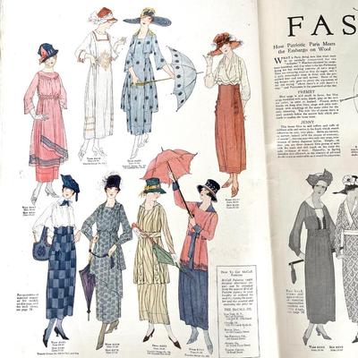LOT 176 Vintage McCall's Magazine 1918 Spring Fashion Issue!