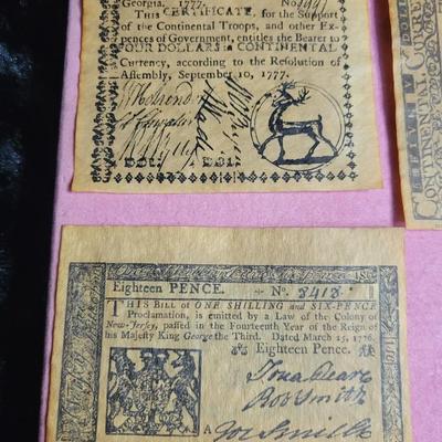 Replica Colonial Banknotes