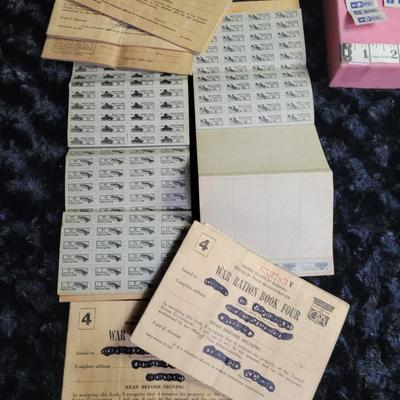 Vintage War Ration Book Lot
