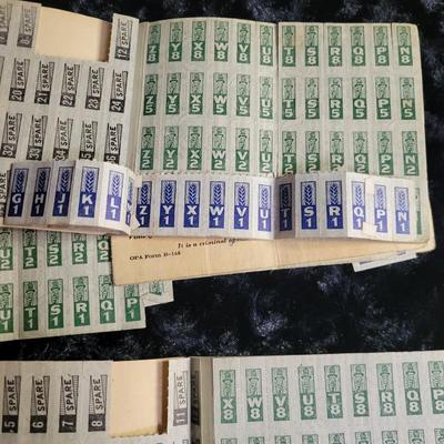 Vintage War Ration Book Lot