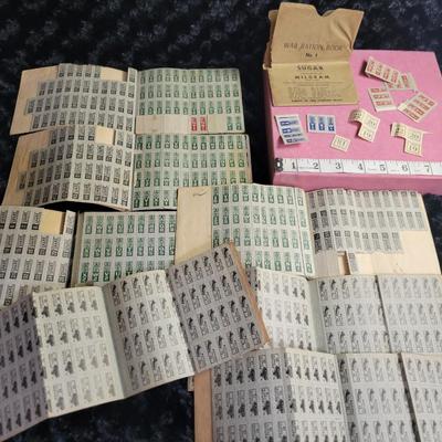 Vintage War Ration Book Lot