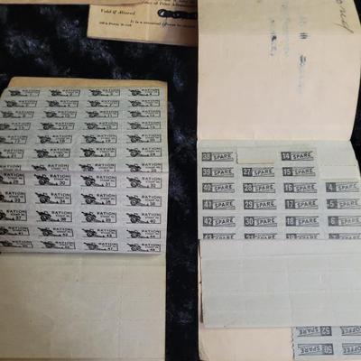 Vintage War Ration Book Lot