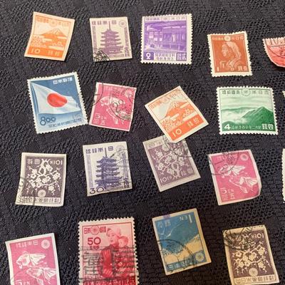 Vintage Japanese Postage Stamps