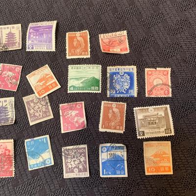 Vintage Japanese Postage Stamps