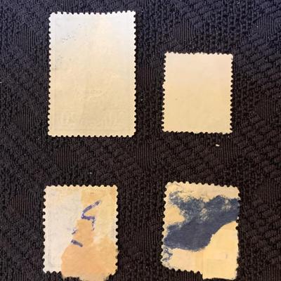 4 Vintage Misc Foreign Postage Stamps