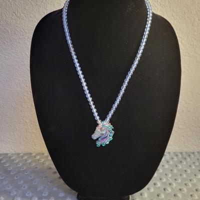 Beaded Horse Necklace