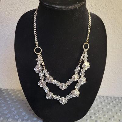 Beaded Flower Necklace