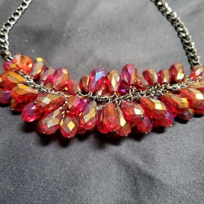 Red Beaded Necklace