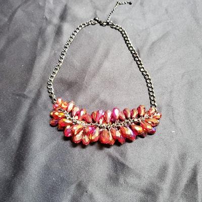Red Beaded Necklace