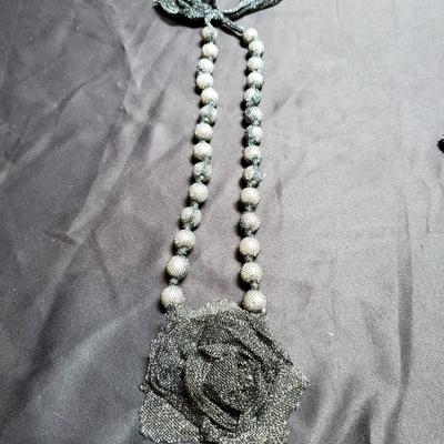 Black Net Necklace