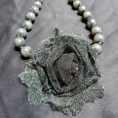 Black Net Necklace