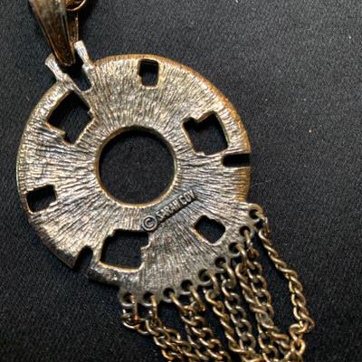 Vtg Sarah Covington Pendant With Chain
