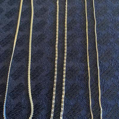 3 Gold Tone Chain Necklaces