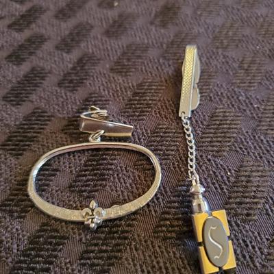 Lot Vintage Tie Clips