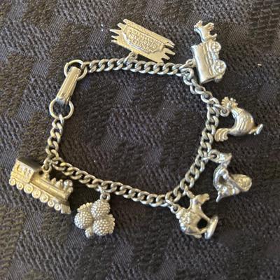 Vintage Farm Charm Bracelet
