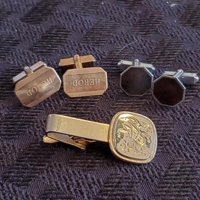 Lot Tie Clip/Cuff Links