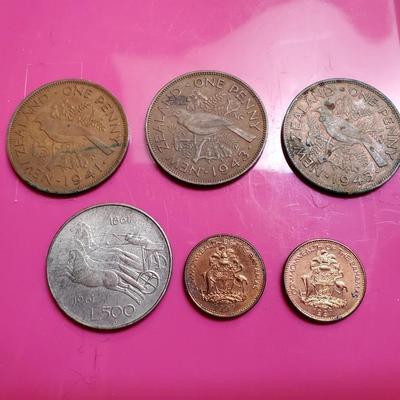Lot of Vintage Foreign Coins