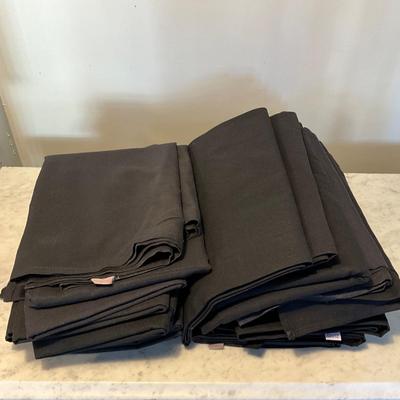 229 Qty 17 Black 52" x 69" Tablecloths