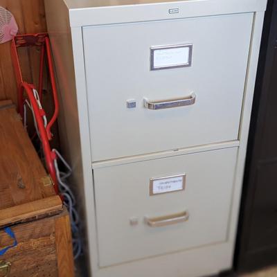 Hon 2 Drawer File Cabinet, Good Shape