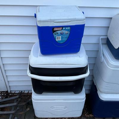 266 Lot of Three Coolers, 2 - Coleman, 1- Igloo