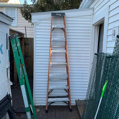 270 Large 8' Husky Fiberglass Ladder