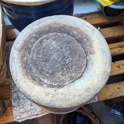 Antique 2 gallon Blue Crown Ransbottom Crock