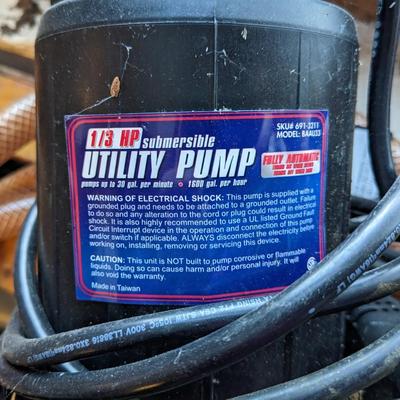 1/3 HP Submersible Utility Pump