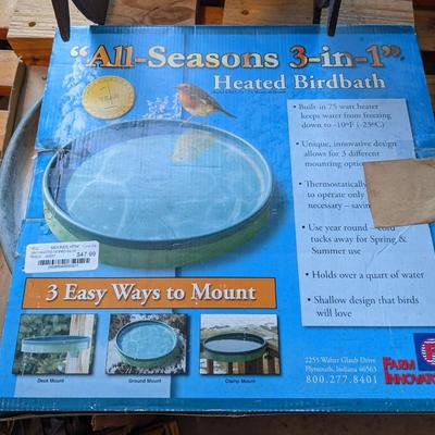 3-in-1 Heated Bird Bath