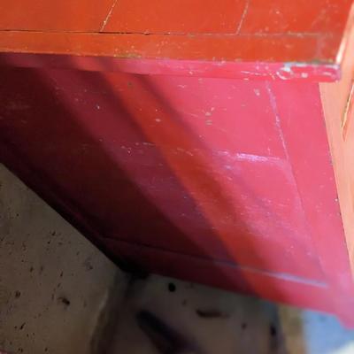 Cute Solid Wood Red Dresser