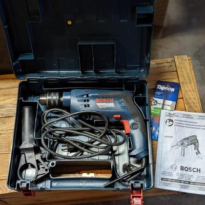 Like New Bosch 1191VSR 7 Amp Corded 1/2" Hammer Drill w/ Case
