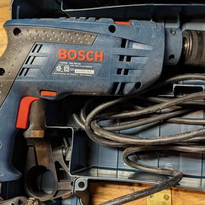 Like New Bosch 1191VSR 7 Amp Corded 1/2" Hammer Drill w/ Case