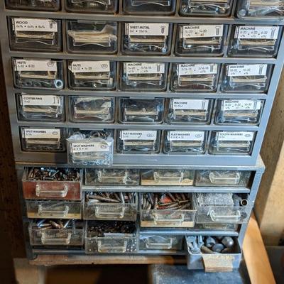 Large Lot of Screws, Bolts, etc Drawer Set